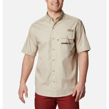 Columbia Overhemd Heren, PHG Sharptail Short Sleeve Tall Khaki, 92MIUASQK